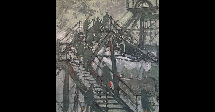 Pit Gantry Steps by Norman Cornish, circa 1967